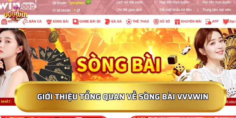 Giao diện tổng quan về Sòng bài VVVWin